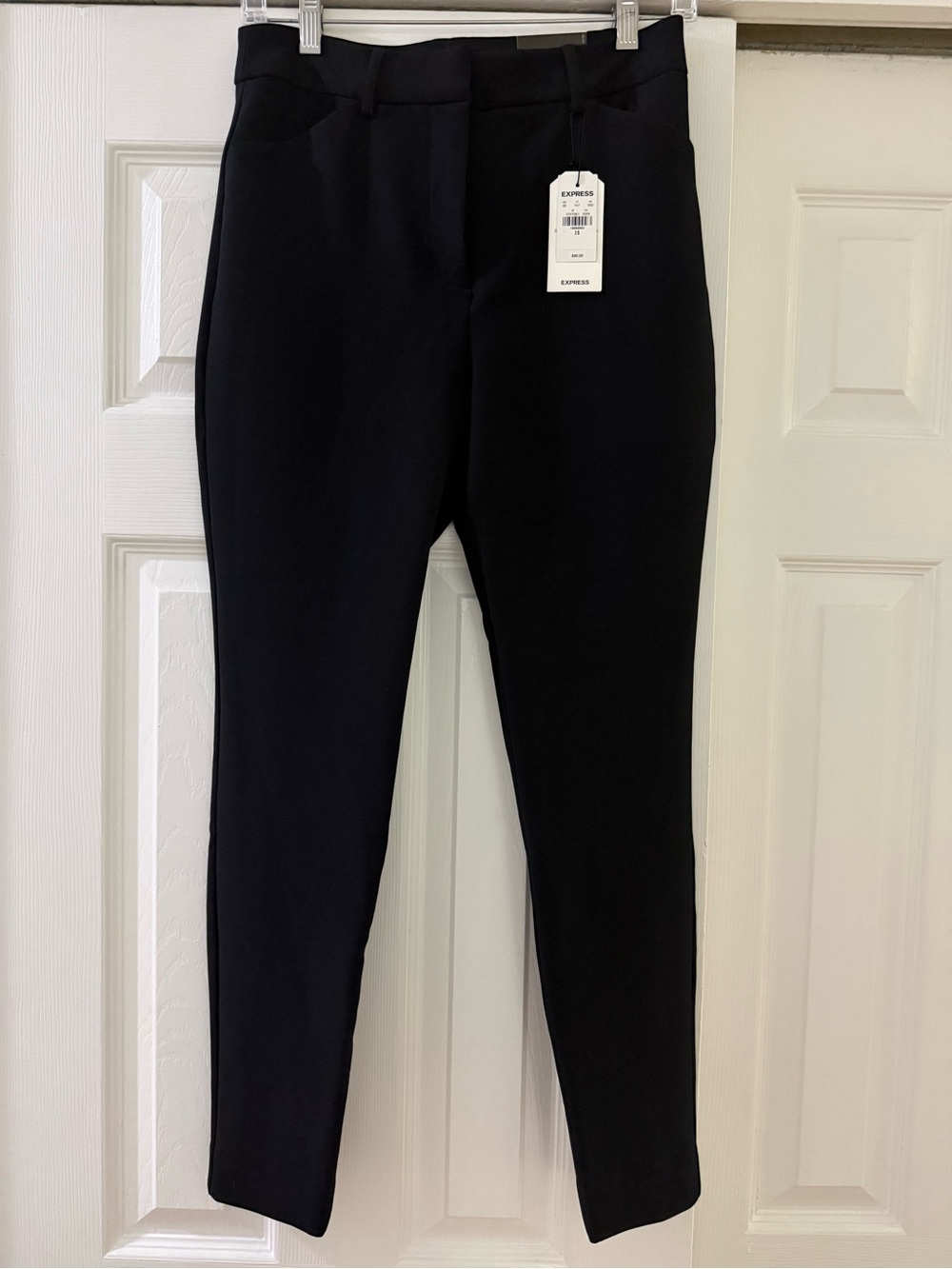 🖤 Express Skinny High Rise Black Slim Tapered Dress Pants 🖤